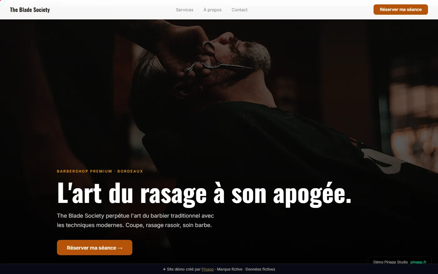 Aperçu de la démo Barbier