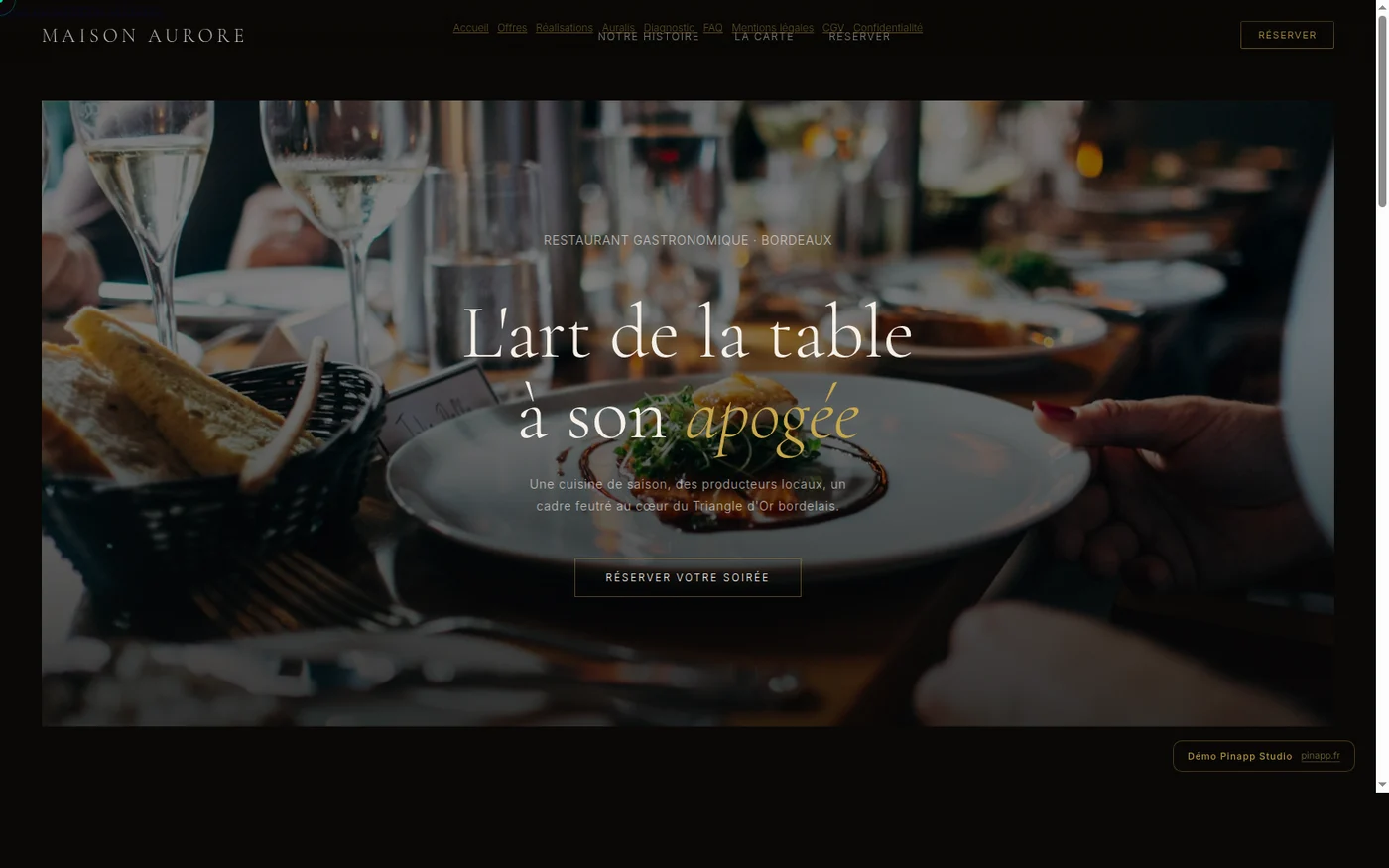 Aperçu de la démo Maison Aurore